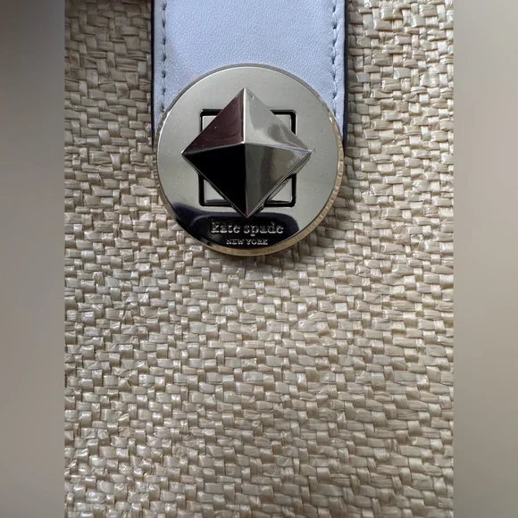 Kate Spade Mini Bucket Straw Crossbody Bag - Picture 3 of 7